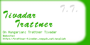 tivadar trattner business card